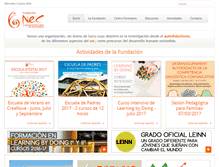 Tablet Screenshot of fundacionnec.org